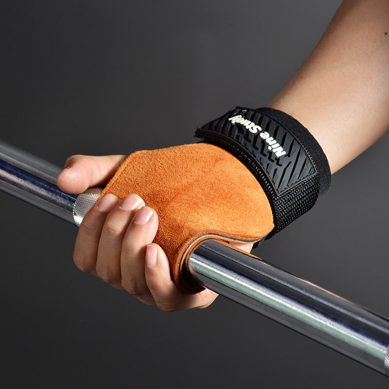 ถุงมือเล่นยิมหนังวัวยกน้ำหนักอ - Crossfit Workout Gear บทวิจารณ์และราคา