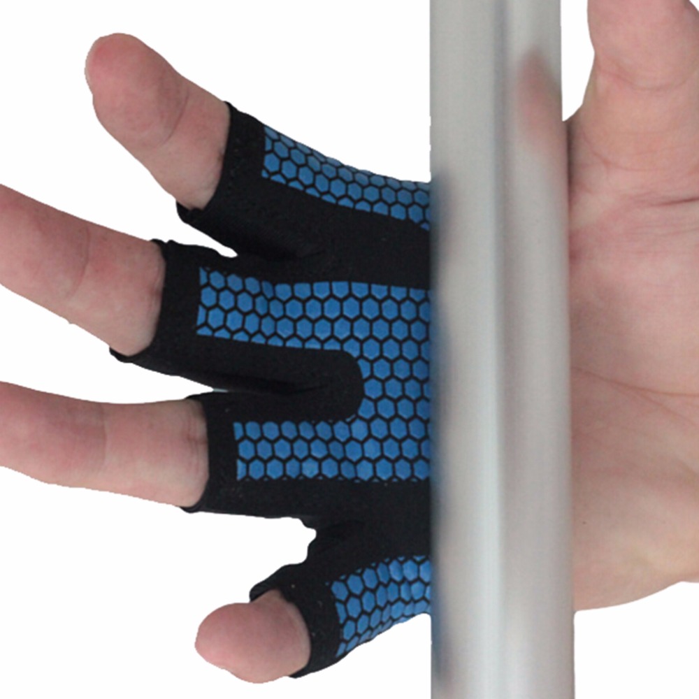 ถุงมือยกน้ำหนักแบบครึ่งนิ้ว ป้ - Crossfit Workout Gear บทวิจารณ์และราคา
