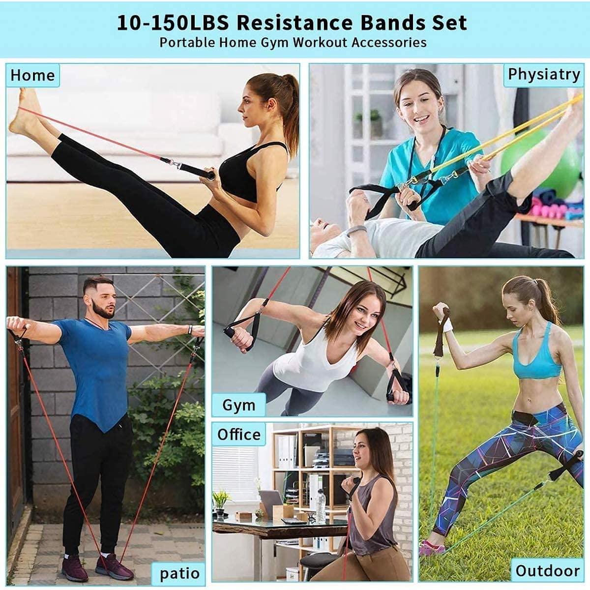 GYM Fitness Resistance Bands ส - Crossfit Workout Gear บทวิจารณ์และราคา